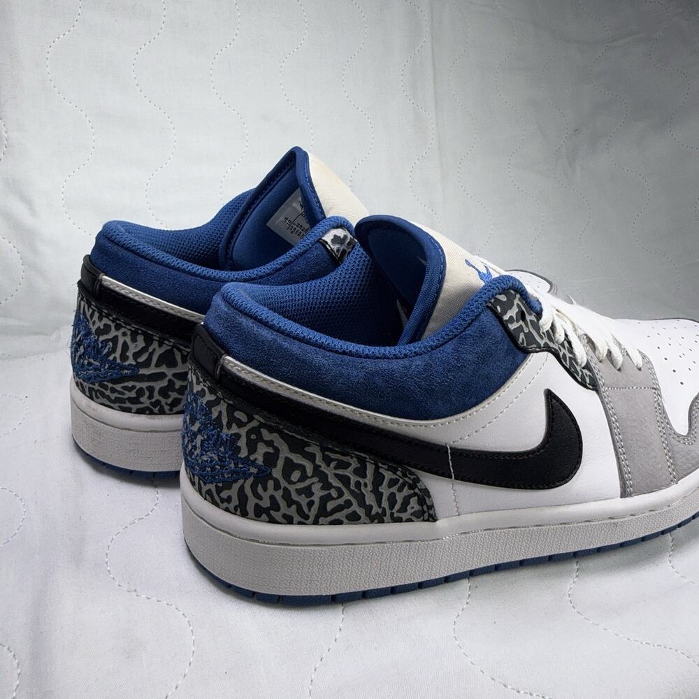 Jordan Air Jordan 1 Low Shoes Mens Size 10 White Blue Elephant DM1199-140 - Picture 4 of 12